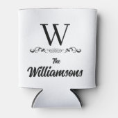 Stijlvolle familienaam Monogram Blikjeskoeler (Voorkant)