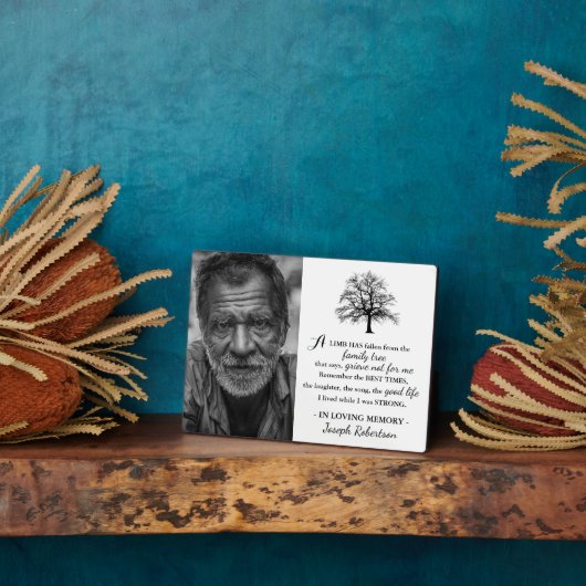 Stijlvolle familiestructuur | Foto Keepslag Memori Fotoplaat (Zijkant)