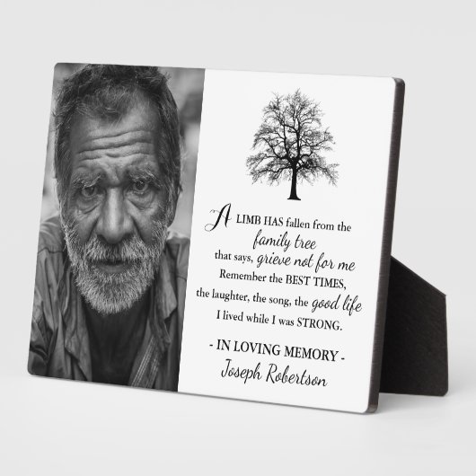 Stijlvolle familiestructuur | Foto Keepslag Memori Fotoplaat (Zijkant)