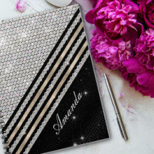 Stijlvolle faux Crystal Silver en zwart, persoonli