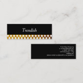 Stijlvolle Faux Gold Flake met pooldots Mini Visitekaartje (Voorkant / Achterkant)