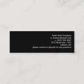 Stijlvolle Faux Gold Flake met pooldots Mini Visitekaartje (Achterkant)