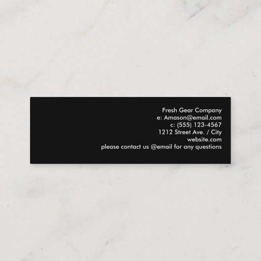 Stijlvolle Faux Gold Flake met pooldots Mini Visitekaartje (Achterkant)