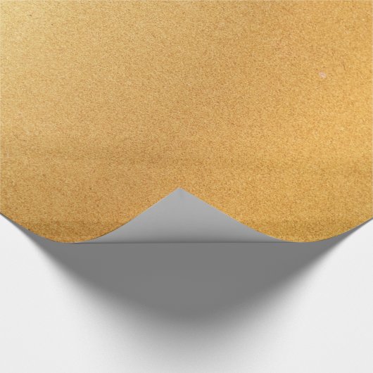 Stijlvolle Faux Gold Shiny Modern Golden Glossy Cadeaupapier (Hoek)