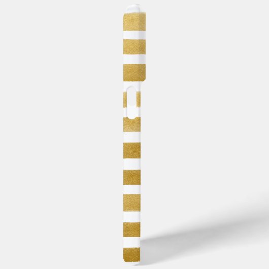 Stijlvolle Faux Gold Stripes Case-Mate iPhone Case (Achterkant / Rechts)