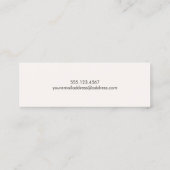 Stijlvolle Faux Sequin Mode en Beauty Stylist 2 Mini Visitekaartje (Achterkant)