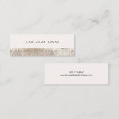 Stijlvolle Faux Sequin Mode en Beauty Stylist 2 Mini Visitekaartje (Voorkant / Achterkant)