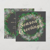 Stijlvolle feestdag feestdagenkaart (Voorkant / Achterkant)