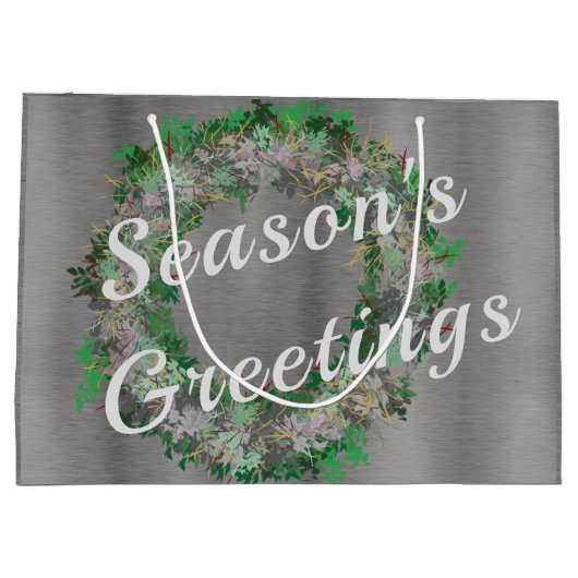 Stijlvolle feestdag groot cadeauzakje (Achterkant)