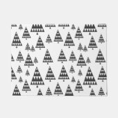 Stijlvolle feestdag met kerstboomstructuur deurmat (Voorkant)