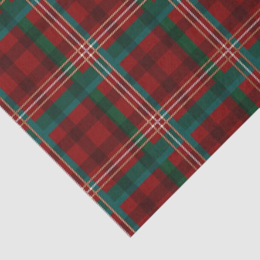 Stijlvolle feestdag, rood en groen kerstfeest tissuepapier (Detail)