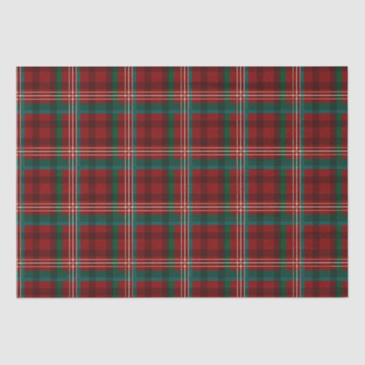 Stijlvolle feestdag, rood en groen kerstfeest tissuepapier (Voorkant)