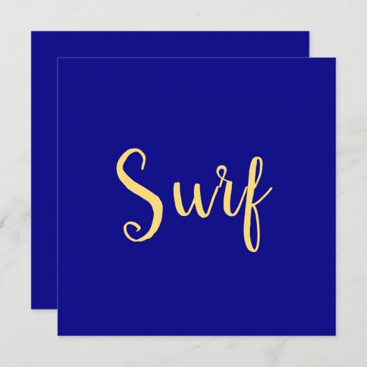 Stijlvolle feestelijke SURVEN Script Navy Blue Ach (Voorkant / Achterkant)