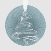 Stijlvolle feestfoto met kerstbomen ornament (voorkant)