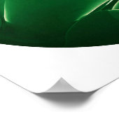 Stijlvolle Felgroene Plant Succulent Poster (Hoek)