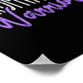 Stijlvolle Fibromyalgia Warrior Poster (Hoek)