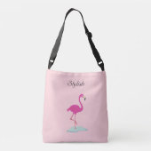 Stijlvolle flamingo voor millennium-roze crossbody tas (Achterkant)