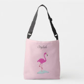 Stijlvolle flamingo voor millennium-roze crossbody tas (Voorkant)