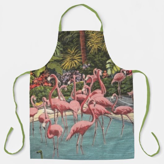 Stijlvolle flamingo's schort (Voorkant)