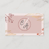 Stijlvolle Floral Advocaat Advocaat bij de wet Visitekaartje (Achterkant)