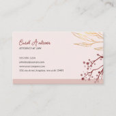 Stijlvolle Floral Advocaat Advocaat bij de wet Visitekaartje (Voorkant)