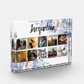 Stijlvolle Floral Beste Moeder ooit Fotocollage Fotoblokken (Links)