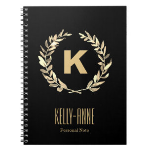 Stijlvolle Floral Boutique Spiral personaliseren Notitieboek