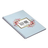 Stijlvolle Floral Boutique Spiral personaliseren Notitieboek (Rechterzijde)