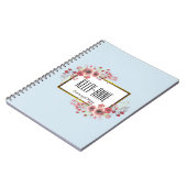 Stijlvolle Floral Boutique Spiral personaliseren Notitieboek (Linkerzijde)