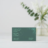 Stijlvolle Floral Business Card-sjabloon Visitekaartje (Staand voorkant)