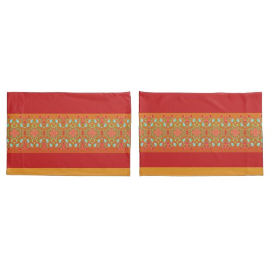 Stijlvolle Floral en Stripe geaccentueerd Kussensloop (Achterkant-Set)