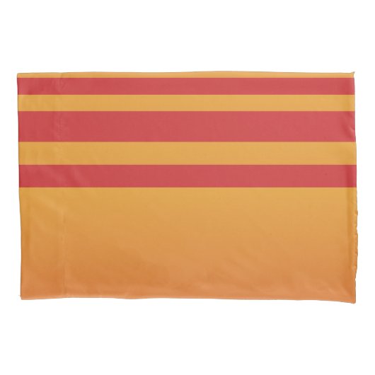 Stijlvolle Floral en Stripe geaccentueerd Kussensloop (Voorkant-Links)