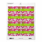 Stijlvolle Floral Labels (Full Sheet)