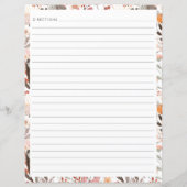 Stijlvolle Floral Neutrals rand Recippage (Achterkant)