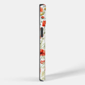 Stijlvolle Floral Poppies Waterverf Art Case-Mate iPhone Case (Achterkant / Rechts)