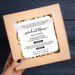 Stijlvolle Florida cottage food label