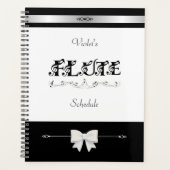 Stijlvolle Fluit Student Rooster Organizer (Voorkant)