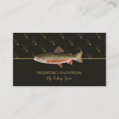 Stijlvolle Fly Fishing Guide Visitekaartje (Achterkant)