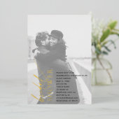 Stijlvolle Folie van het Vrijgezellenfeest van de Folie Uitnodiging (Staand Voorkant)