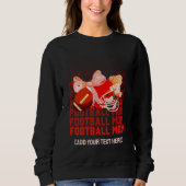 Stijlvolle FOOTBALL MOM Coquette Trui (Voorkant)