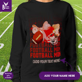Stijlvolle FOOTBALL MOM Coquette Trui