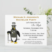 Stijlvolle formele Tuxedo Pinguïn Verjaardagsfeest Kaart (Staand voorkant)