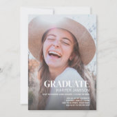 Stijlvolle foto 2023 Graduation Party Kaart (Voorkant)