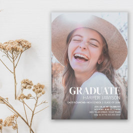 Stijlvolle foto 2023 Graduation Party Kaart