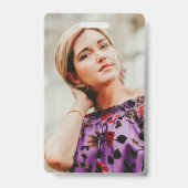 stijlvolle foto afstuderen badge (Achterkant)