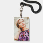 stijlvolle foto afstuderen badge (Achterkant met lanyard)