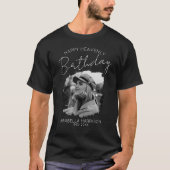 Stijlvolle foto Birthday Memorial T-Shirt (Voorkant)