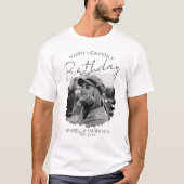 Stijlvolle foto Birthday Memorial T-Shirt (Voorkant)