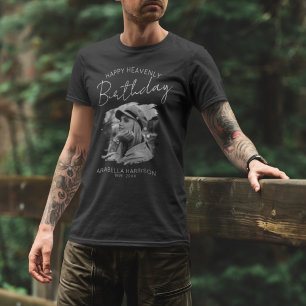 Stijlvolle foto Birthday Memorial T-Shirt