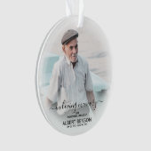 Stijlvolle foto in het liefhebben van de kerstmis ornament (voorkant)